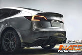Carbon Print Aero DYNAMIC Bumper Splitters Lip Spoiler & Diffuser BodyKit for Tesla Model 3 2019 - 2023 - Mars Performance